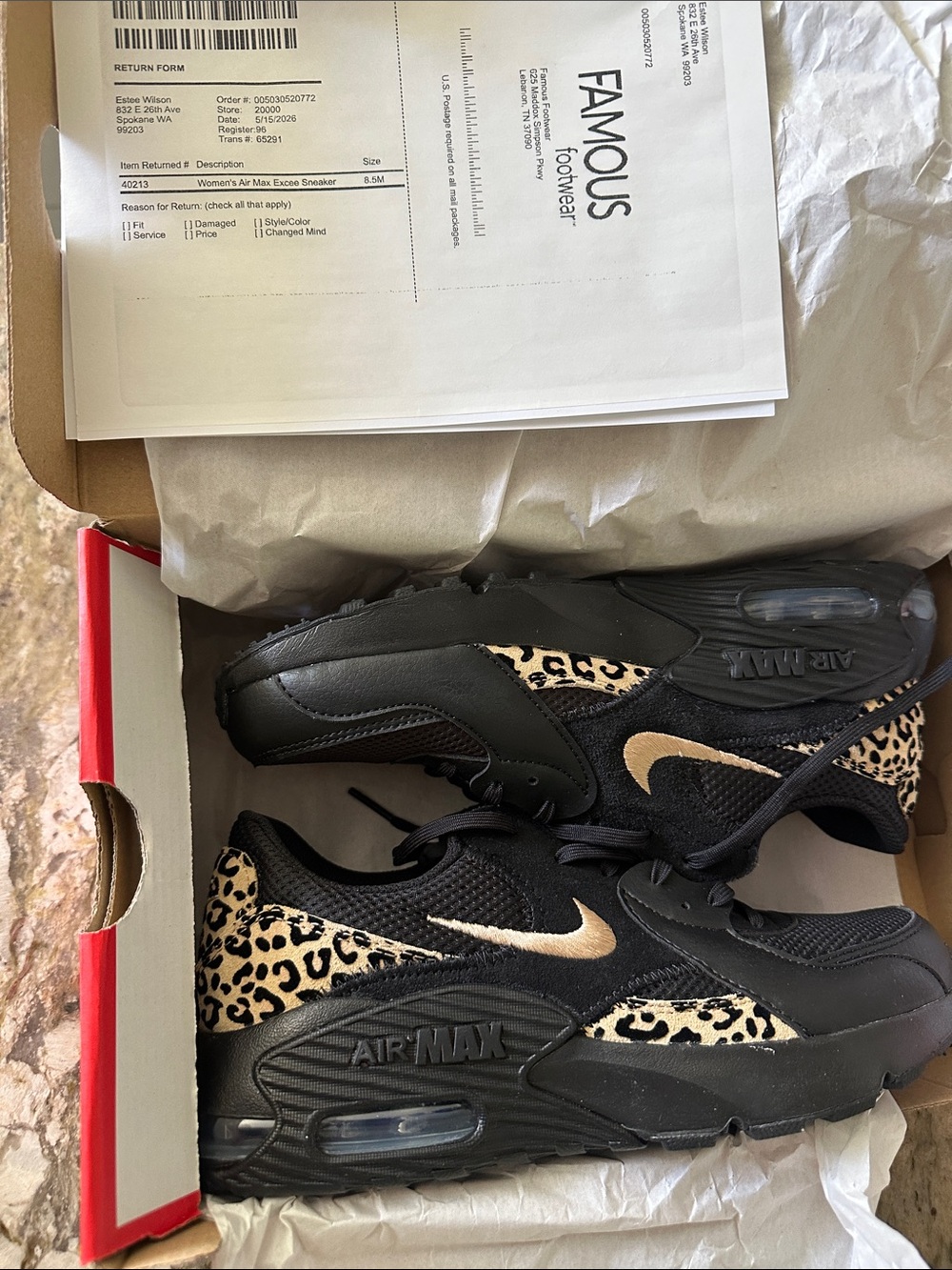 Nike AirMac Excee Leopard Air Max Sneakers
